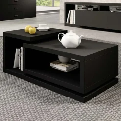 Garnero Arredamenti Tavolino 120x60cm da salotto rettangolare Megan Gihome® Nero Opaco Online
