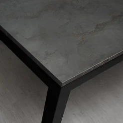 Garnero Arredamenti Tavolo 120/170 cm allungabile acciaio metallo Alanda Ossido Best