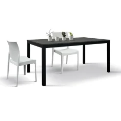 Garnero Arredamenti Tavolo 110/160 cm allungabile acciaio metallo Alanda Ossido Clearance