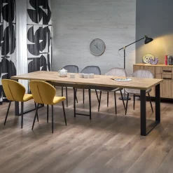 Garnero Arredamenti Tavolo allungabile 160/310cm da pranzo industrial rovere wotan nero Think Best