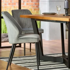 Garnero Arredamenti Tavolo allungabile 160/250cm design moderno rovere rustico nero Ridge Rovere Rustico - Nero Clearance