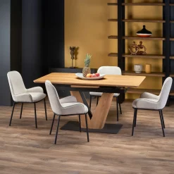 Garnero Arredamenti Tavolo allungabile 160/200cm moderno rovere nero Pescara Sale