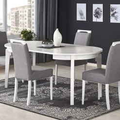 Garnero Arredamenti Tavolo allungabile 100/200cm rotondo moderno bianco Robin Sale