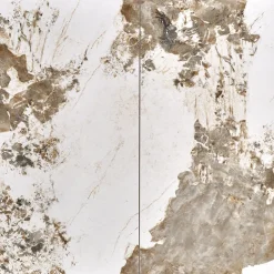 Garnero Arredamenti Tavolo allungabile da pranzo 160/200cm marmo bianco beige Iolanda Best