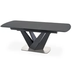 Garnero Arredamenti Tavolo allungabile moderno 160/200cm grigio scuro nero Blasco Best