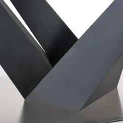 Garnero Arredamenti Tavolo allungabile moderno 160/200cm grigio scuro nero Blasco Best