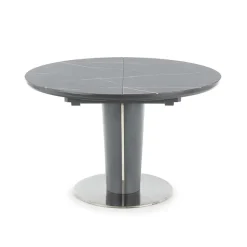 Garnero Arredamenti Tavolo allungabile moderno 120/160cm marmo grigio Donald Discount