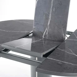Garnero Arredamenti Tavolo allungabile moderno 120/160cm marmo grigio Donald Discount