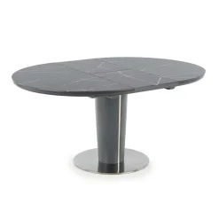 Garnero Arredamenti Tavolo allungabile moderno 120/160cm marmo grigio Donald Discount