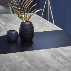 Garnero Arredamenti Tavolo allungabile moderno 180/230cm grigio scuro nero Zara Clearance