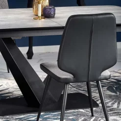 Garnero Arredamenti Tavolo allungabile moderno 180/230cm grigio scuro nero Zara Clearance
