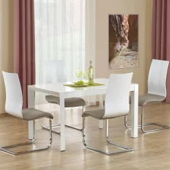 Garnero Arredamenti Tavolo allungabile moderno 130/250cm bianco lucido Falco Gihome® Sale