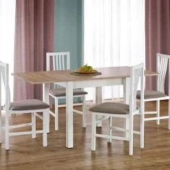 Garnero Arredamenti Tavolo allungabile moderno 80/160cm rovere sonoma bianco Akainu Bianco - Rovere Hot