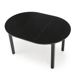 Garnero Arredamenti Tavolo allungabile rotondo 102/142cm moderno nero Caienna Online