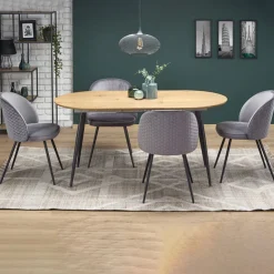 Garnero Arredamenti Tavolo 120/160cm allungabile rovere naturale nero Oreon Hot