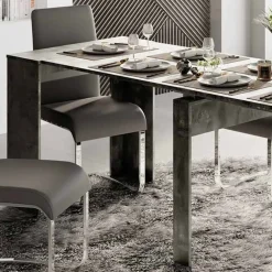 Garnero Arredamenti Tavolo 54/252cm consolle allungabile nobilitato Violette Ossido Online