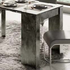 Garnero Arredamenti Tavolo 54/252cm consolle allungabile nobilitato Violette Ossido Online