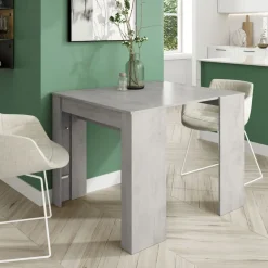 Garnero Arredamenti Tavolo 51/237cm consolle allungabile grigio cemento Fox Gihome® Clearance