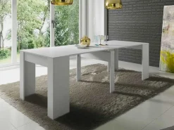 Garnero Arredamenti Tavolo consolle allungabile 51/237cm bianco lucido Atalanta Clearance