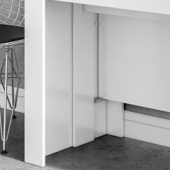 Garnero Arredamenti Tavolo consolle allungabile 51/237cm Asia Gihome® Bianco Lucido