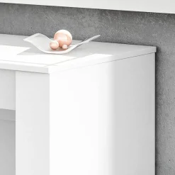 Garnero Arredamenti Tavolo consolle allungabile 51/237cm Asia Gihome® Bianco Lucido