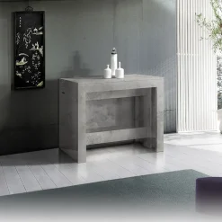 Garnero Arredamenti Tavolo consolle allungabile 50-300cm grigio Zenzero Cemento Online