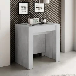 Garnero Arredamenti Tavolo consolle allungabile moderno 54/252cm grigio Violette Cemento