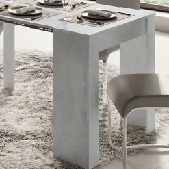 Garnero Arredamenti Tavolo consolle allungabile moderno 54/252cm grigio Violette Cemento