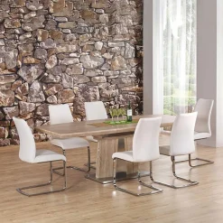 Garnero Arredamenti Tavolo da pranzo allungabile moderno 160/220cm rovere sonoma Crono New