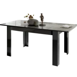 Garnero Arredamenti Tavolo da pranzo allungabile 137/185cm grigio laccato lucido Paradise Antracite Hot