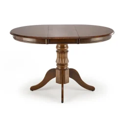 Garnero Arredamenti Tavolo da pranzo allungabile rotondo 90/124cm scuro Circle Noce Clearance