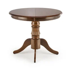 Garnero Arredamenti Tavolo da pranzo allungabile rotondo 90/124cm scuro Circle Noce Clearance