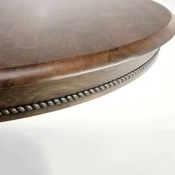 Garnero Arredamenti Tavolo da pranzo allungabile rotondo 90/124cm scuro Circle Noce Clearance