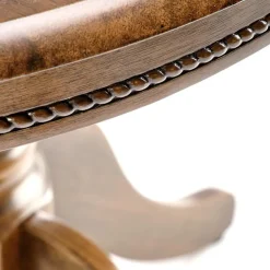 Garnero Arredamenti Tavolo da pranzo allungabile rotondo 90/124cm scuro Circle Noce Clearance