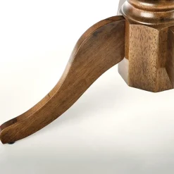 Garnero Arredamenti Tavolo da pranzo allungabile rotondo 90/124cm scuro Circle Noce Clearance