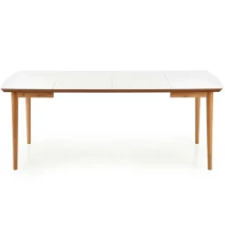 Garnero Arredamenti Tavolo da pranzo allungabile 90/190cm bianco opaco rovere Mostar