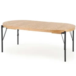 Garnero Arredamenti Tavolo da pranzo allungabile moderno 100/300cm rovere nero Wally Clearance