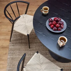 Garnero Arredamenti Tavolo da pranzo rotondo 120x77cm nero Igino Best