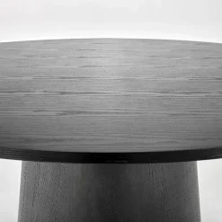 Garnero Arredamenti Tavolo da pranzo rotondo 120x77cm nero Igino Best