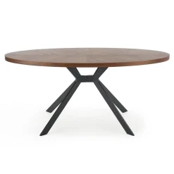 Garnero Arredamenti Tavolo da pranzo 170x90cm design moderno noce nero Emilio