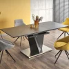 Garnero Arredamenti Tavolo in vetro allungabile moderno 160/200cm grigio scuro Curtis Sale
