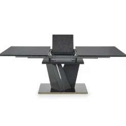 Garnero Arredamenti Tavolo in vetro allungabile moderno 160/200cm grigio scuro Curtis Sale