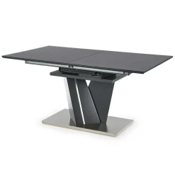 Garnero Arredamenti Tavolo in vetro allungabile moderno 160/200cm grigio scuro Curtis Sale