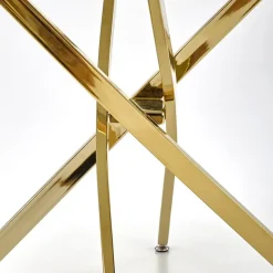 Garnero Arredamenti Tavolo rotondo moderno 100x73cm marmo nero oro Onorato Marmo Nero - Oro Hot