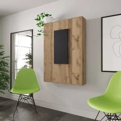 Garnero Arredamenti Tavolo 135x203cm a scomparsa moderno rettangolare rovere nero Hope Nero Opaco - Rovere Sale