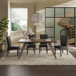 Garnero Arredamenti Tavolo 180x90cm bronzo rovere scuro Jonson Tortora - Noce Clearance