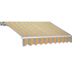 Garnero Arredamenti Tenda da sole a bracci unito 300x200cm righe gialle Orsus Giallo Discount