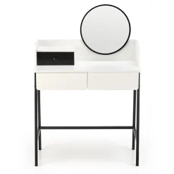 Garnero Arredamenti Toeletta da trucco con specchio 80x120cm bianco nero Miralda Sale