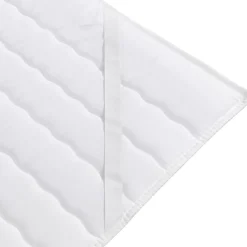 Garnero Arredamenti Topper piazza e mezza 120x200cm trapuntato imbottito con elastici bianco Corsica