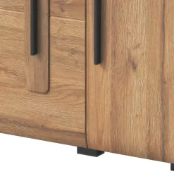 Garnero Arredamenti Vetrinetta bassa 90x136h cm 2 ante soggiorno rovere Maiorca Clearance